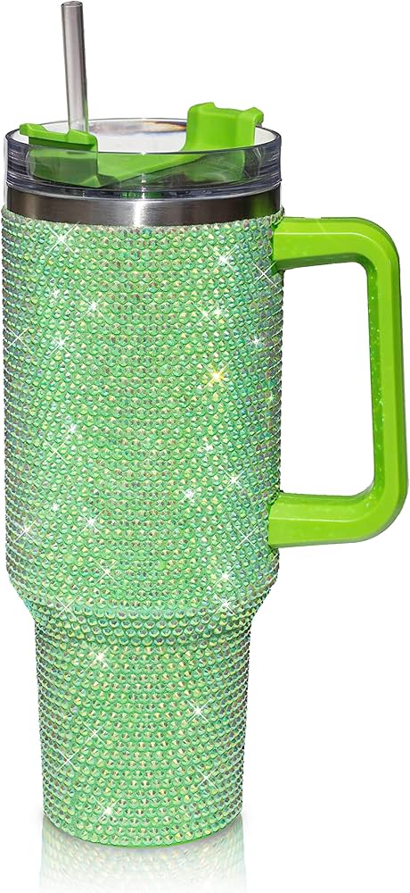 “DazzleGrip” Rhinestoned Handle Tumblers - 40oz