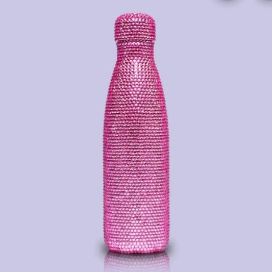 Bling Gradient Rhinestone Water Bottle β Custom Colors
