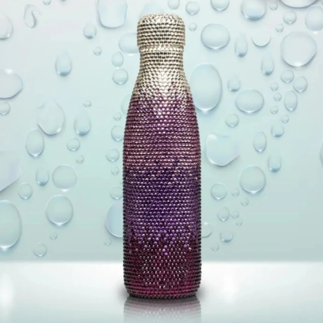 Bling Gradient Rhinestone Water Bottle – Custom Colors