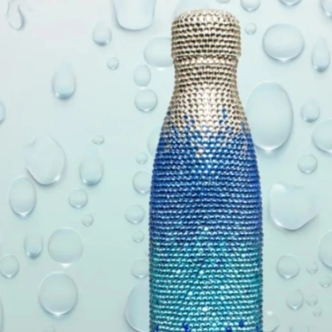 Bling Gradient Rhinestone Water Bottle – Custom Colors