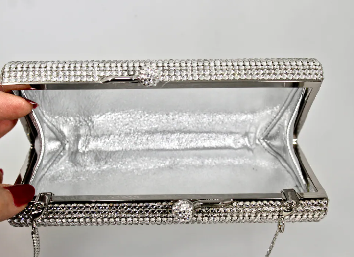 Hollywood Glamour Crystal Minaudière – Sweetheart, Bridal & Party Styles