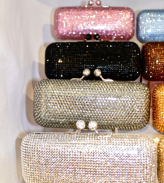 Color Pop Crystal Clutch – Glittering Rhinestone Purse for Every Mood